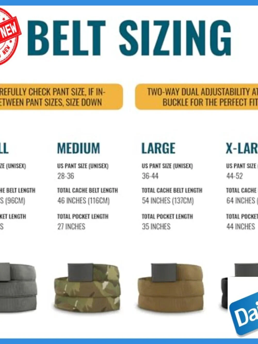 Large Adjustable Nylon Travel Belt with Hidden Pocket Anti-Theft